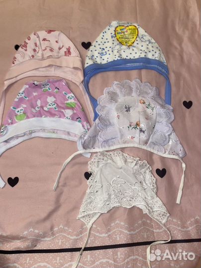 Чепчики для новорожденных