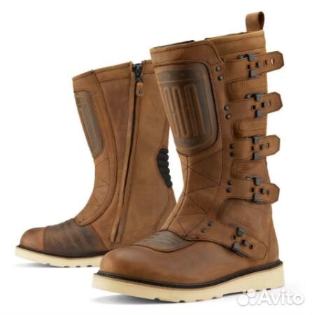 Мотоботы Icon Elsinore 2 коричневые