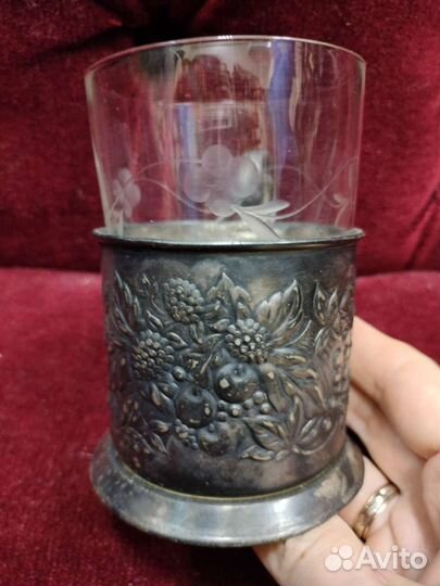 Подстаканник СССР мельхиор