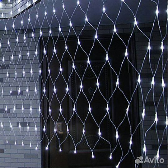 Гирлянды шторы, сетки, нити. В наличии. Гарантия