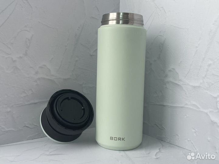Термокружка bork фисташковая (аналог)