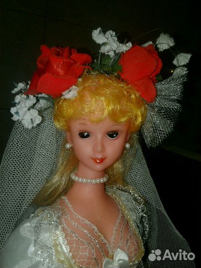 Кукла свадебная на машину