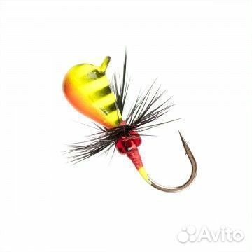 Мормышка вольф Капля с ушком краш муха 4мм 1.10гр