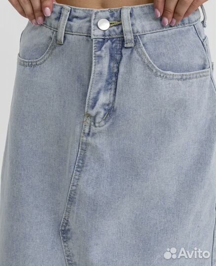 Джинсовая юбка 48