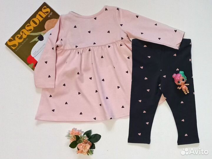 Комплект HM для девочки 74 новый