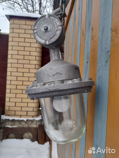 Светильник индустриальный, ретро СССР