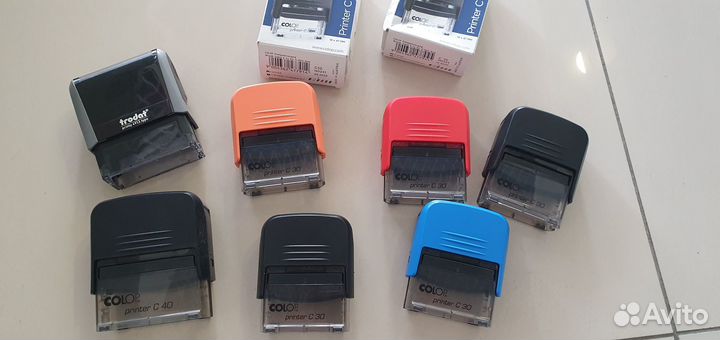 Штампы colop (C30), Trobat и набор к ним