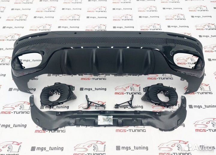 Диффузор 35 AMG черный Mercedes GLB X247