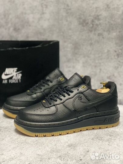 Кроссовки Nike air force 1 мужские черные