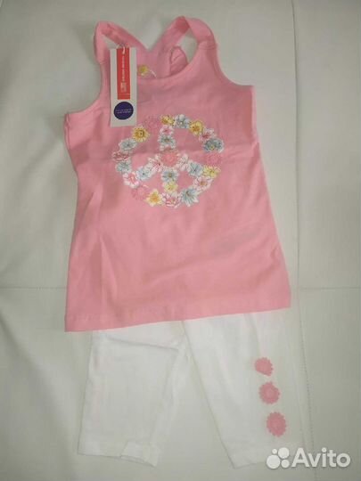 Летний комплект для девочки р.104