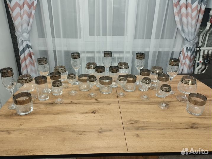 Набор бокалов Гусь хрустальный