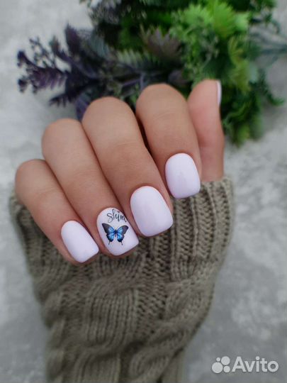 Маникюр, укрепление гелем