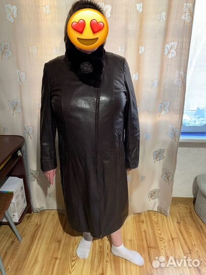 Кожаное пальто