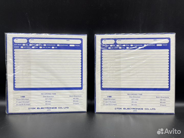 Запечатанная катушка TDK S-1800 (555м) 18 см