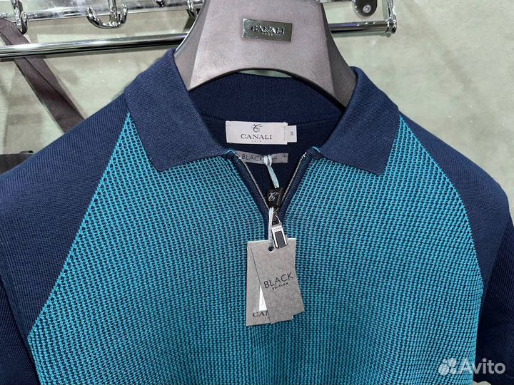 Футболка поло canali канали оригинал 46