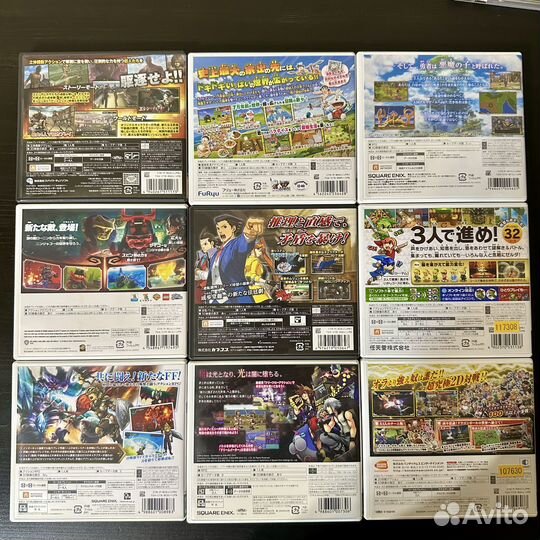 Игры (картриджи) для Nintendo DS, 3DS (JP)