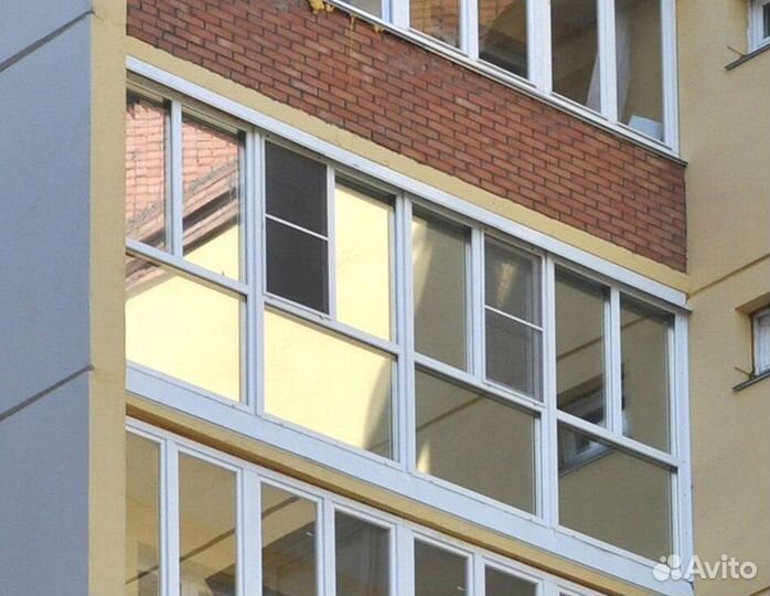 Остекление балконов и лоджий под ключ S6536