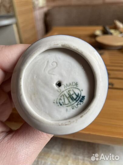 Фарфоровая статуэтка гжель - Кот