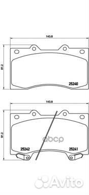 Колодки тормозные дисковые nissan: patrol III 1