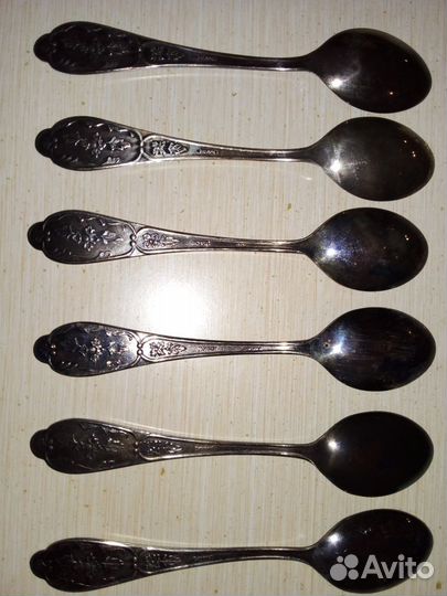 Мельхиоровые чайные ложки СССР