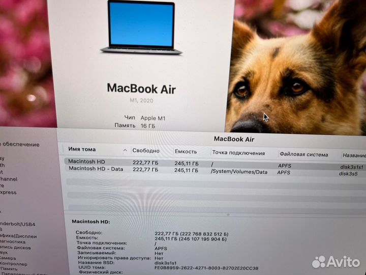 Macbook air 13 m1 16gb Крутой