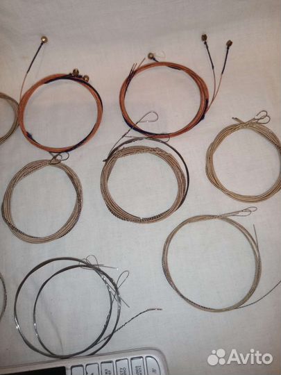 Струны для Гитары. Разные. Новые. 37 штук