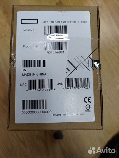 Жесткий диск HP 1TB 832514-B21/832984-001