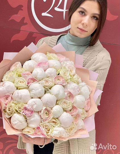 Пионы Букет пионов