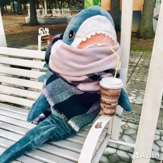 Акула 60 см мягкая игрушка новая