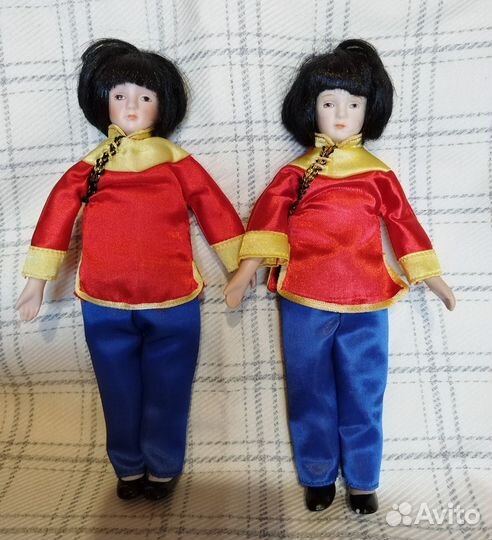 Винтажные коллекционные фарфоровые куклы Russ USA