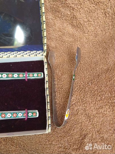 Набор чайных ложек, эмаль, нержавейка, СССР