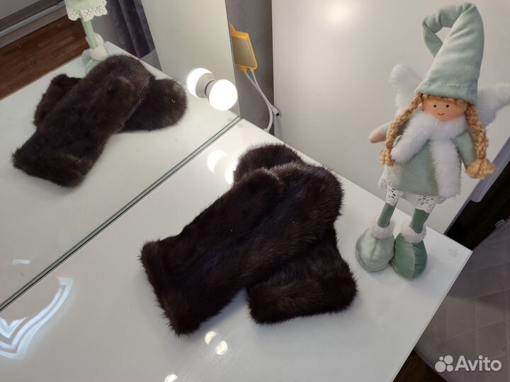 Варежки норковые унисекс