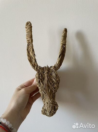 Голова осла солома чучело