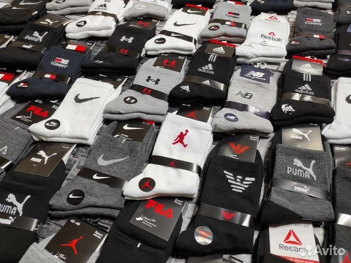 Носки Nike Adidas Tommy Hilfiger Reebok