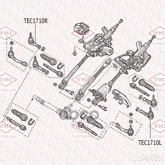 Наконечник рулевой тяги renault