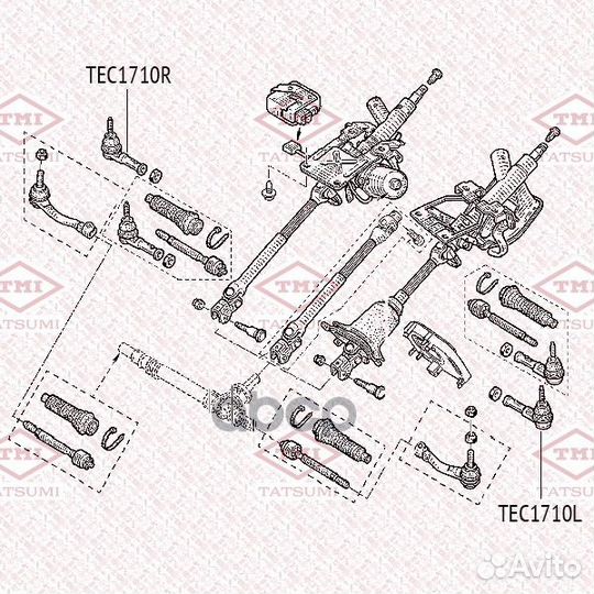 Наконечник рулевой тяги renault