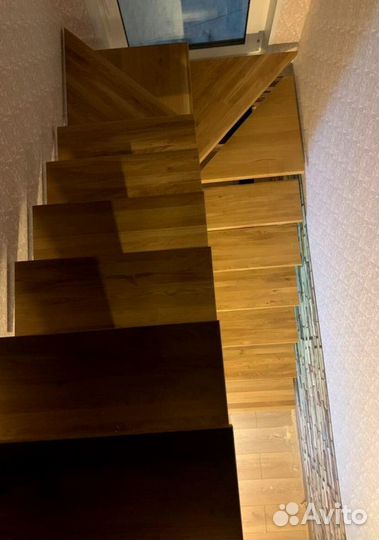 Облицовка ступеней породами дерева