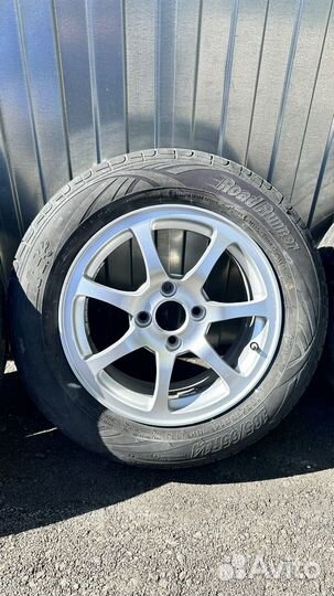 Кованные диски R14 RTex 4x100 на хороших шинах