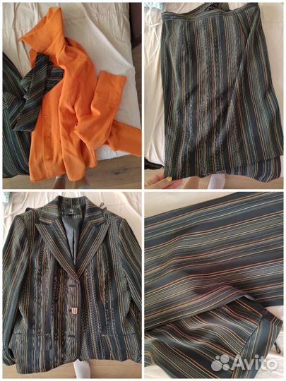 Костюм женский брючный с юбкой, рубашка