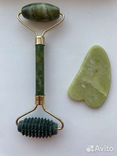 Набор массажный роллер и скребок Гуаша