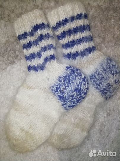 Носки из собачьей шерсти детские