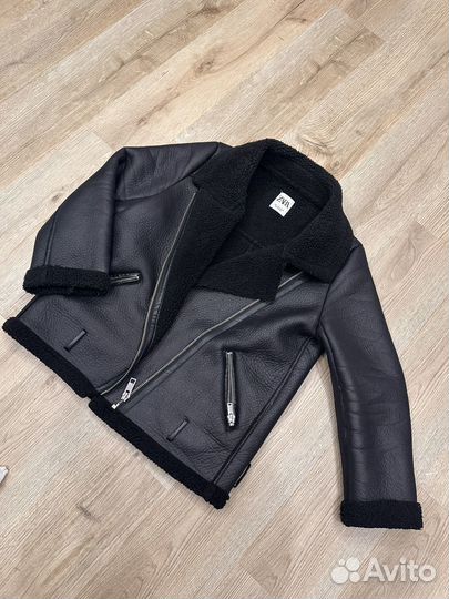 Дубленка zara женская