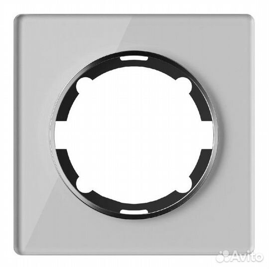 Рамка 1 пост onekeyelectro Garda стеклянная серый