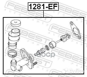 Цилиндр сцепления главный 1281EF Febest