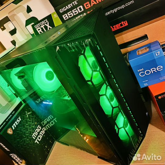 Игровой пк tomahawk Intel i7 rtx12g 32g 1Tб Новый