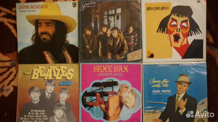 Импортные и советские виниловые пластинки