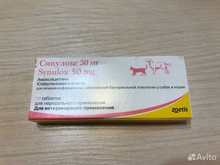 Синулокс, 50 мг, 6 таблеток купить в Санкт-Петербурге | Животные и  зоотовары | Авито