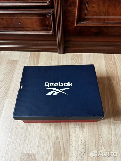 Кроссовки reebok classic leather черные black 9us