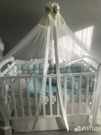 Бортики в детскую кроватку