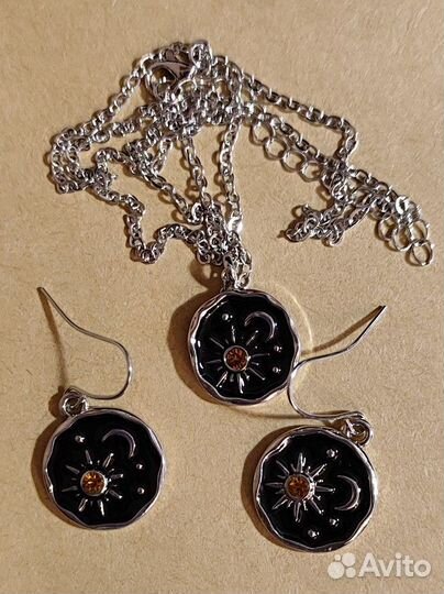 Комплект бижутерии Солнце и Луна